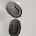 No Drill Wall Mount Compatible with Stick Up Cam and Ring/Indoor Cam & Indoor Cam Plus , Strong Adhesive and No Screws Indoor Camera Mount(3Pack,White) (Black)