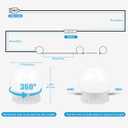 LED Vanity Lights For Mirror, Vanity Lights Stick on with 10 Dimmable Bulbs, 3000K 4000K 6500K & 10 Level Brightness Adjustable, USB Cable, Hollywood Mirror Lights for Makeup Dressing Room Bathroom