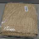 Collive Boho Runners for Hallways 2x7 ft, Washable Kitchen Runner Rug Low-Profile Neutral Indoor Entryway Rug, Tan/Cream Braided Cotton Floor Carpet for Laundry Room Bedroom Doorway