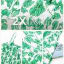 GRACE KARIN Summer Dresses for Women 2026 Vacation,Smocked Floral Maxi Dress,Boho Beach Sundress with Pocket Fashion Clothing (Green, L)