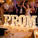 Graduation Decorations 2026 Prom Marquee Letters Lights, Lights Up Prom Letter Sign Class of 2026 Party Decor for Kindergarten High School Senior College-White