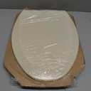 Bemis 1500EC 146 Almond Elongated Molded Wood Toilet Seat with Easy-Clean & Change Hinge
