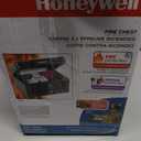 Honeywell Safes & Door Locks - Small Safe Box Chest for Home - Fireproof Safe Holds #10 Envelopes, USB Flash - Strong ABS Plastic - Document, Money Safe with Key Lock System - 0.15 CU, Black - 1101