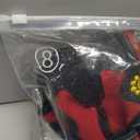 XSY&G Dog Boots,Waterproof Dog Shoes,Dog Booties with Reflective Strips Rugged Anti-Slip Sole and Skid-Proof,Outdoor Dog Shoes for Medium Large Dogs 4Pcs Red-Size 8