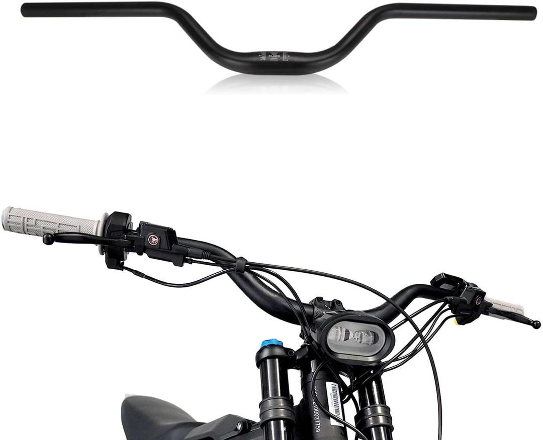 Motorcycle Heighten Handlebar 7/8" 22mm Handle Bar 4MM Thickness CNC for Surron Sur Ron LBX Talaria Sting MX3/R MX4 Talaria XXX E-Ride Pro SR S SS 2.0 3.0 Ventus One Rawrr Mantis Black
