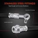 A-Premium Front Passenger Brake Hydraulic Hose Compatible with Select Infiniti Models - J30 1993-1997, Q45 1996-2001 - Replace# 462100P001