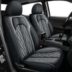 TTX LIGHTING Seat Covers Fit for Toyota Tacoma: 2005-2023 Full Set Truck Car Seat Covers Double Crew Cab Semi-Custom Faux Leather Pickup Automotive Seat Cushion Protectors(5 Seats, Black & Grey) TTX LIGHTING Seat Covers Fit for Toyota Tacoma: 2005-2023 Full Set Truck Car Seat Covers Double Crew Cab Semi-Custom Faux Leather Pickup Automotive Seat Cushion Protectors(5 Seats, Black & Grey)