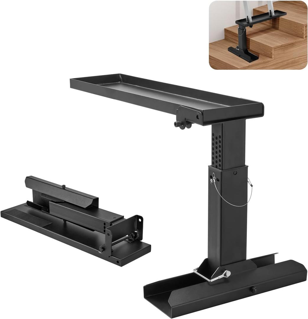 VEVOR Ladder Extender 29.8x5.8-Inch, High Strength Ladder Aide Pro, 11.4-18 Adjustable Height, Fully Foldable Ladder Leveler for Stairs, Non-Slip Ladder Stabilizer for Extension