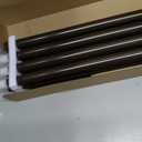 TONIAL Bronze Double Curtain Rods for Windows, 72-150 Inch, Simple Finials