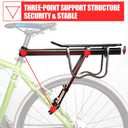 HOMEE Rear Bike Rack,Bike Cargo Racks Frame Aluminum Alloy Universal Adjustable Cycling Equipment Stand Footstock Bicycle Luggage Carrier with Tools and Reflector for 26"-29" Frames
