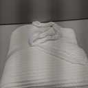 Tall Laundry Basket with Handles, 53L Portable Dirty Clothes Hamper, Boho Cotton Rope Storage Bin for Blankets Kids Toys Gifts, Decorative Organizer for Baby Nursery Bedroom Bathroom, White