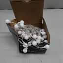 Globe String Lights Battery Operated Warm White Water proof 2 Pack 19.7FT 40 LED Globe Fairy String Light 8 Modes with Remote Control , for Home, Party, Christmas, Wedding, Garden Decoration