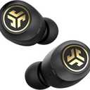 JLab JBuds Air Icon True Wireless Signature Bluetooth Earbuds + Charging Case, Black & Gold, IP55 Sweat Resistance, Bluetooth 5.0 Connection, Stereo Phone Calls, 3 EQ Sound Settings