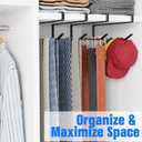 Tumbler Lid Organizer Inside Cabinet,6PCS Coffee Mug Holder, Space Saving Cup Rack for Kitchen Storage Organization, Paper Towel Holder Under Cabinet