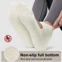 AUHUAYAO pilates socks with grips for women yoga socks for women non slip dance socks pure barre socks yoga sets ballet grip socks socks with grips (US, Alpha, One Size, Regular, Regular, 6, white) (White)