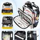 Vorspack Clear Backpack for School, Heavy Duty Clear Bookbag for Girls Boys | 18.5 Inch Extra Large Transparent Backpack, Lightweight, Reinforced Structure, for College, Concert, Travel, Security