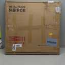 Keonjinn Black Bathroom Mirror for Over Sink, 30 x 30 Inch Rounded Rectangle Bathroom Vanity Mirror for Wall, Matte Black Farmhouse Mirror with Seamless Frame, HD Tempered Glass(Horizontal/Vertical)