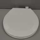 BEMIS 500EC 390 Toilet Seat with Easy Clean & Change Hinges, 1 Pack Round, Cotton White
