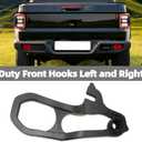 MITZONE Front Tow Hooks Right & Left with Bushing Compatible with 2019 2020 2021 2022 2023 2024 RAM 1500 Replace 68272944AB 68272945AB