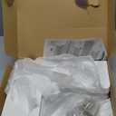 jubilander Floating Corner Shelves Set of 3, Solid Wood Picture Wall Shelf, Floating Shelves for Storage for Bedroom Kitchen Bathroom Living Room (White)