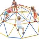 10FT Climbing Dome, Outdoor Jungle Gym for Kids- Supports 1000LBS-Anti-Rust Metal Outdoor Play Structure ASTM Approved, Easy Assembly