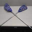 Jenaai 2 Pack 40 Inch Youth Lacrosse Sticks Practice Lacrosse Sticks Aluminum Training Equipment for Beginners Amateur Athletes Indoor Outdoor Sport(Blue)