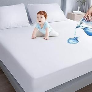 Moonsea Queen Size Mattress Sheet Set With Side Pockets, 1 Sheet & 2 Pillow Cases