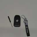 Car Key Fob Case,for Caps Compatible with Volvo S60 S80 V60 V70 XC60 XC70 Series Key Fob Case Cover Accessories Key Fob Shell Key Fob Covers for Car Keychains,(6 Button) Black