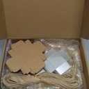 48 Set Baby Shower Bee Party Favors Honeycomb Bee Soap Handmade Scent Soaps with Gift Box Thank You Cards cute Charms for Guest Gender Reveal Keepsake Wedding gifts Decorations (Transparent)