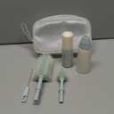 Momcozy Bottle Brush Kit, Innovative Push-Press Design for Better Cleaning - Baby Bottle Cleaner Brush for Baby Bottle, Breast Pumps, Nipples, and More - Can Generate Foam for Better Cleaning, Green (Press Bubble Style)