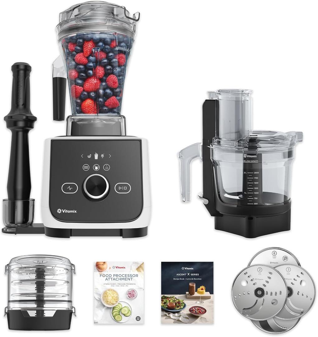 Vitamix Ascent X4 Gourmet SmartPrep Kitchen System, White
Professional-Grade Blender for Smoothies, and More, Pulse, Variable Speed, Self-Cleaning Program,12-Cup Food Processor