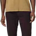 PAIGE Men's Ramirez Crew Neck Vintage Pocket Tee Shirt (Brown, L)