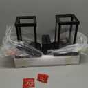 Smeike Outdoor Wall Light Fixtures, Modern Exterior Wall Mount Lanterns, Outside Wall Sconces in Black Finish with Clear Glass for Porch Patio Farmhouse, 2-Pack