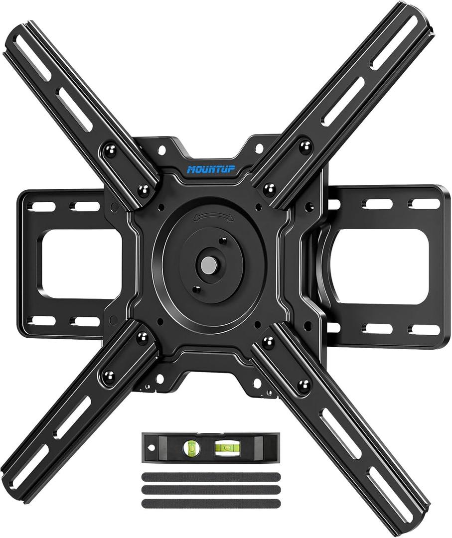 MOUNTUP Ultra Slim TV Wall Mount for Samsung The Frame/Neo QLED 8K/4K TVs, Low Profile TV Mount, Rotating 90 Degree Landscape to Portrait, Wall Mount Max VESA 400x400mm Hold up to 88 lbs MU0089