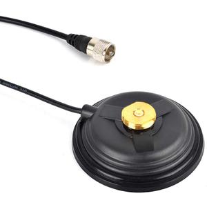 UAYESOK 4.3inch NMO Magnetic Mount,14KG Suction Mobile Radio Antenna Base W/5M RG58 Coaxial Cable PL-259 Plug for Vehicle Truck NMO CB/HF/VHF/UHF Antenna