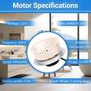 Upgrade QT-110N-B QT-100L QT-110-B QT-90N-B Bathroom Fan Motor & Blower Wheel Fit for All Nutone QT-90-B QT110 QT100 QT9093WH QT-80-B Series Fans Replace 0696B000 Exhaust Fan Motor 100CFM 3.5 Sones