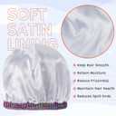 Zando Satin Lined Toddler Winter Hat Warm Kids Knit Beanie Hat Silk Lined Baby Girls Boys Double Pom Pom Children 3-8 Years (Two Tone Brown)