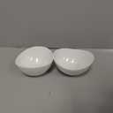 Porcelain Small Serving Bowls, 10 Ounce Dessert Bowls for Ice Cream Snacks Appetizer Candy Dishes, Dishwasher Safe Durable Ceramic White Bowl for Party, Set of 6 (5.5 inch)