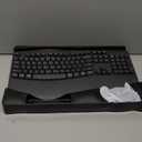 Wireless Keyboard and Mouse Combo,2.4G Full Size Wave Keys Ergonomic Keyboard with Wrist Rest for Natural Typing, 3 DPI Adjustable Ergonomic Silent Mouse for Computer/Laptop/Windows/Mac (Gray)