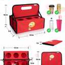 Reusable Drink Carrier - Foldable Coffe Caddy, 6 and 4Cup, Drink Carrier with Handle, Reusable Cup Carriers for Drinks, Drink Holder for Car, Portable Drink Carrier for Delivery, Eco-Friendly