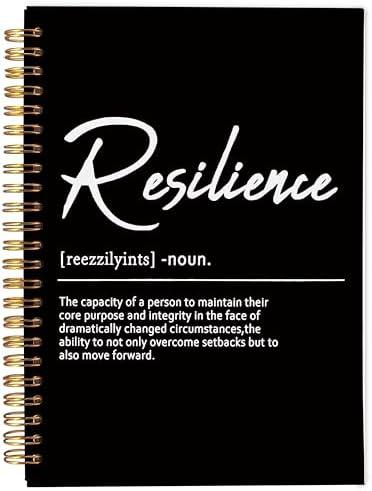 Ecezatik Inspirational Spiral Notebook,Inspirational Journal,Inspirational Journal for Women Men Writing,Resilience Spiral Notebook 8.3×5.5 Inch with Riley's Planner 2024-2025 Academic Year, 18-Month Diagonal Weekly Planner