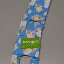 LovinPet Dog Recovery Collar, Adjustable Soft Cone for Medium & Large Dogs, Post-Surgery Comfort & Lick Prevention, Hippos Zoo Print, Blue