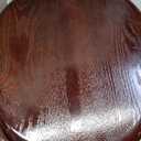 Angel Shield Toilet Seat Round Wood Slow Close(Dark Walnut)