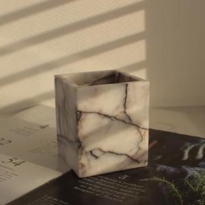 Natural Lilac Marble Toothbrush Holders for Bathroom, Marble Makeup Brush Holder Countertop Organizer Natural Lilac Marble Toothbrush Holders for Bathroom, Marble Makeup Brush Holder Countertop Organizer