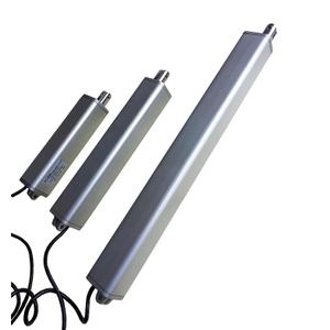 12V DC 30 inch Stroke Linear Actuator Electric Cylinder with Mounting Brackets Max Force 44 pounds High Speed 1.8" per sec Square Tube 7/4"(W) x7/4"(H) (Slotted Shaft End)