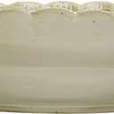 Stoneware Bowl with Scalloped Edge, Ivory