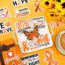 Fabbay 25 Pcs Orange Cancer Awareness Orange Ribbon Magnets Leukemia Awareness Lymphoma Cancer Car Magnets Magnetic Stickers and Decals for Refrigerator Event Supplies Fridge Party Decoration