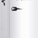 Frigidaire Retro Compact Fridge with Chiller, 3.2 cu ft Countertop Fridge with Built-In Bottle Opener, Compact Refrigerator for Office, Bedroom, Dorm Room or Cabin - 18.7"D x 19.01"W x 33.27"H (White)