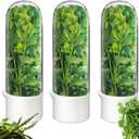 Herb Saver for Refrigerator, Cilantro Container for Fridge, Fresh Herbs Lettuce Keeper for Refrigerator Parsley Mint Leaves Fresh Herb Keeper, Refrigerato Storage for Fresh for 2-3 Weeks