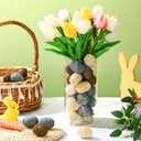36 Pcs Spring Eggs Colorful Foam Bright Spring Basket Stuffers for Hunt Creative Surprise Egg for Party Favor Decorations, 1.97 x 1.18 Inches (Classic Color)